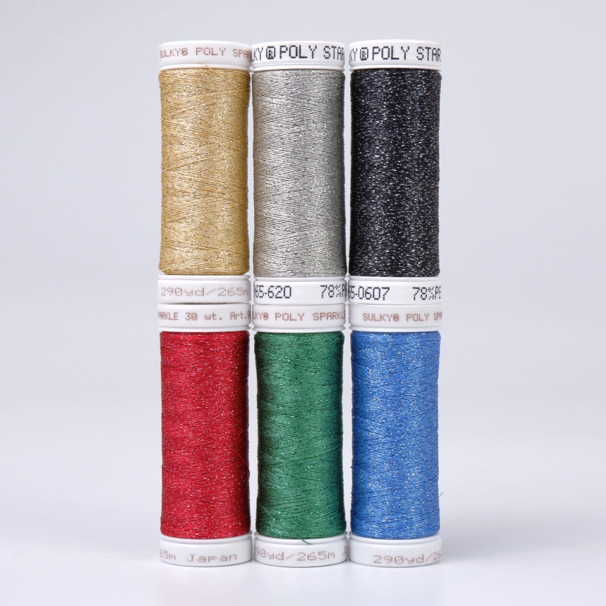 SULKY POLY SPARKLE 30 - X-MAS (6x 265m
Snap Spools)
