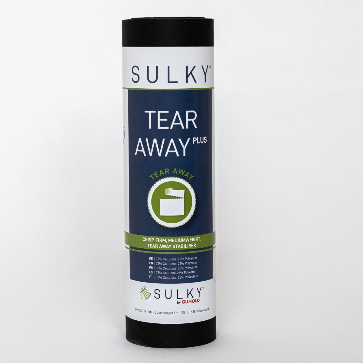 SULKY TEAR AWAY PLUS schwarz, 25cm x 10m