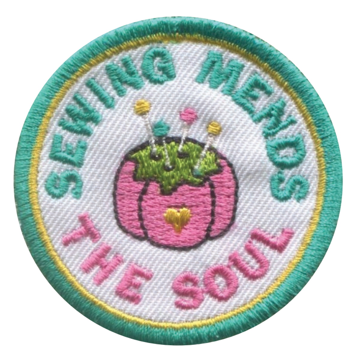 Stickdesign Sewist Patches: SEWING MENDS THE SOUL (Download)