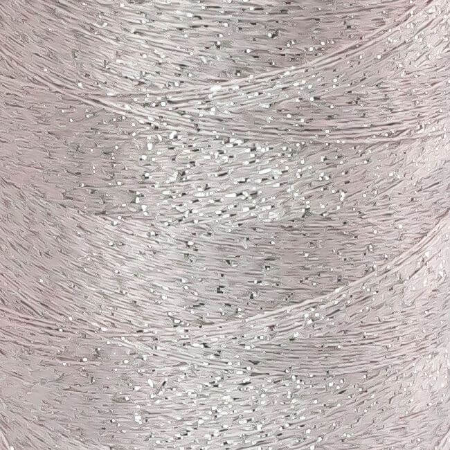 SULKY POLY SPARKLE (STAR) 30, 1000m Maxi Spulen - Farbe 0516 Pale Pink with Silver Sparkle
