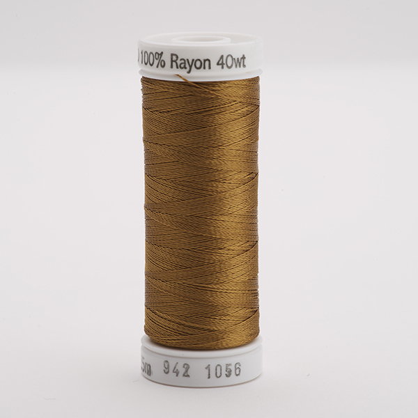 SULKY RAYON 40 coloured, 225m/250yds Snap Spools -  Colour 1056 Med. Tawny Tan
