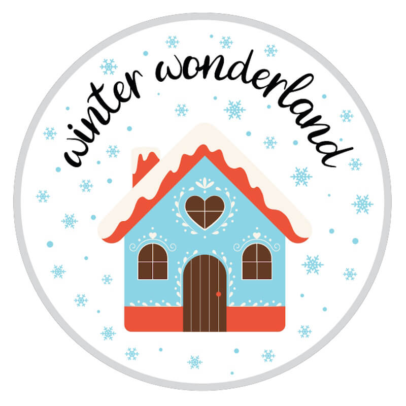 Stickdesign Christmas Coasters: winter wonderland (Download)