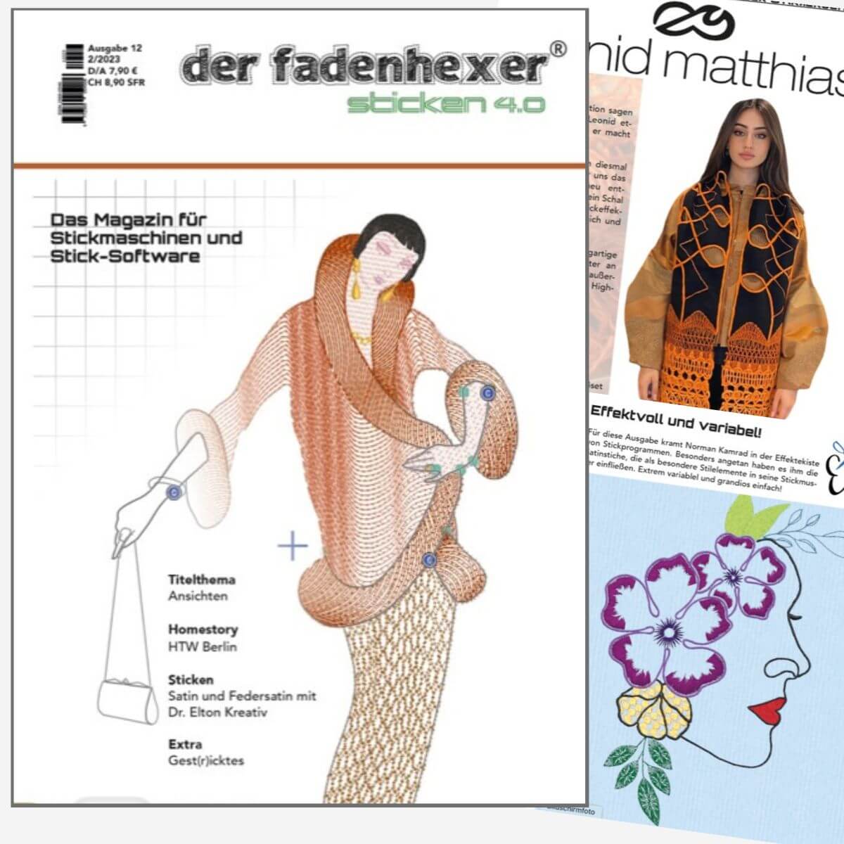 Sticken 4.0 - Das Magazin für Stickmaschinen
und Software  - Ausgabe 12