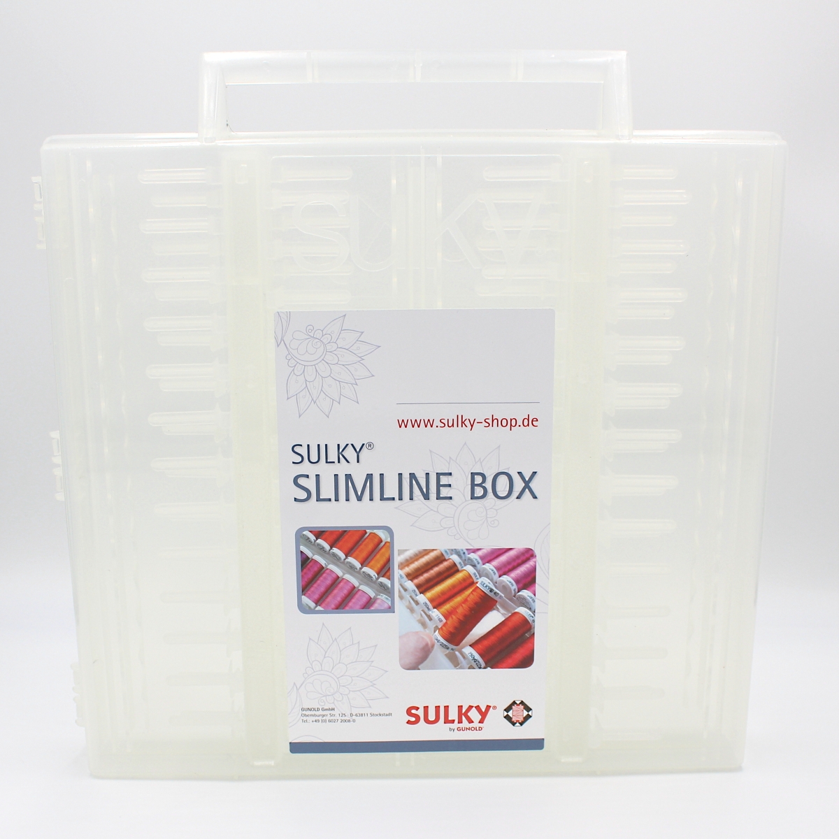 SULKY UNIVERSAL SLIMLINE BOX leer, für 64 King Spulen