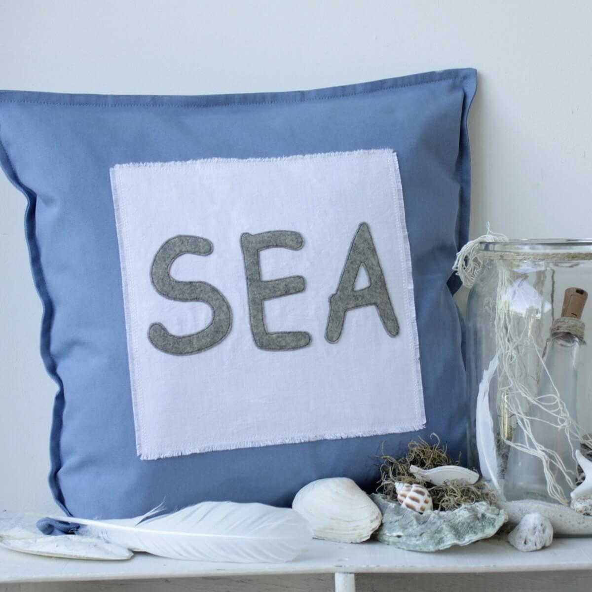 Kissen Sea - Appliziert mit SULKY® FELTY