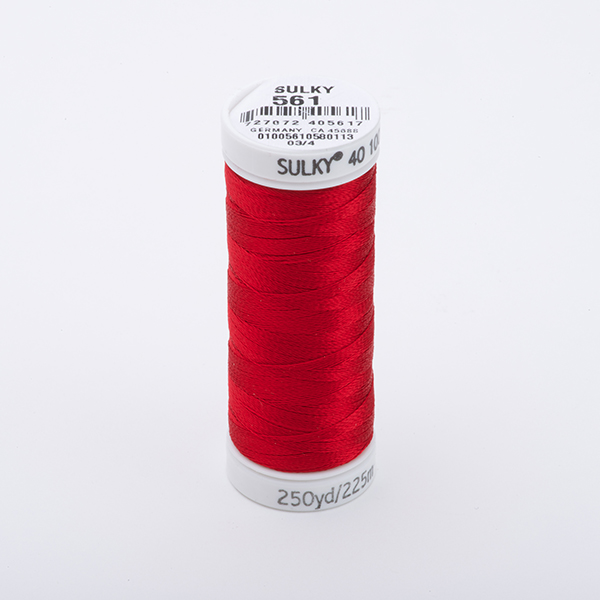 SULKY RAYON 40 coloured, 225m/250yds Snap Spools -  Colour 0561 Lipstick