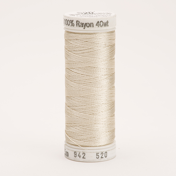 SULKY RAYON 40 coloured, 225m/250yds Snap Spools -  Colour 0520 Bone