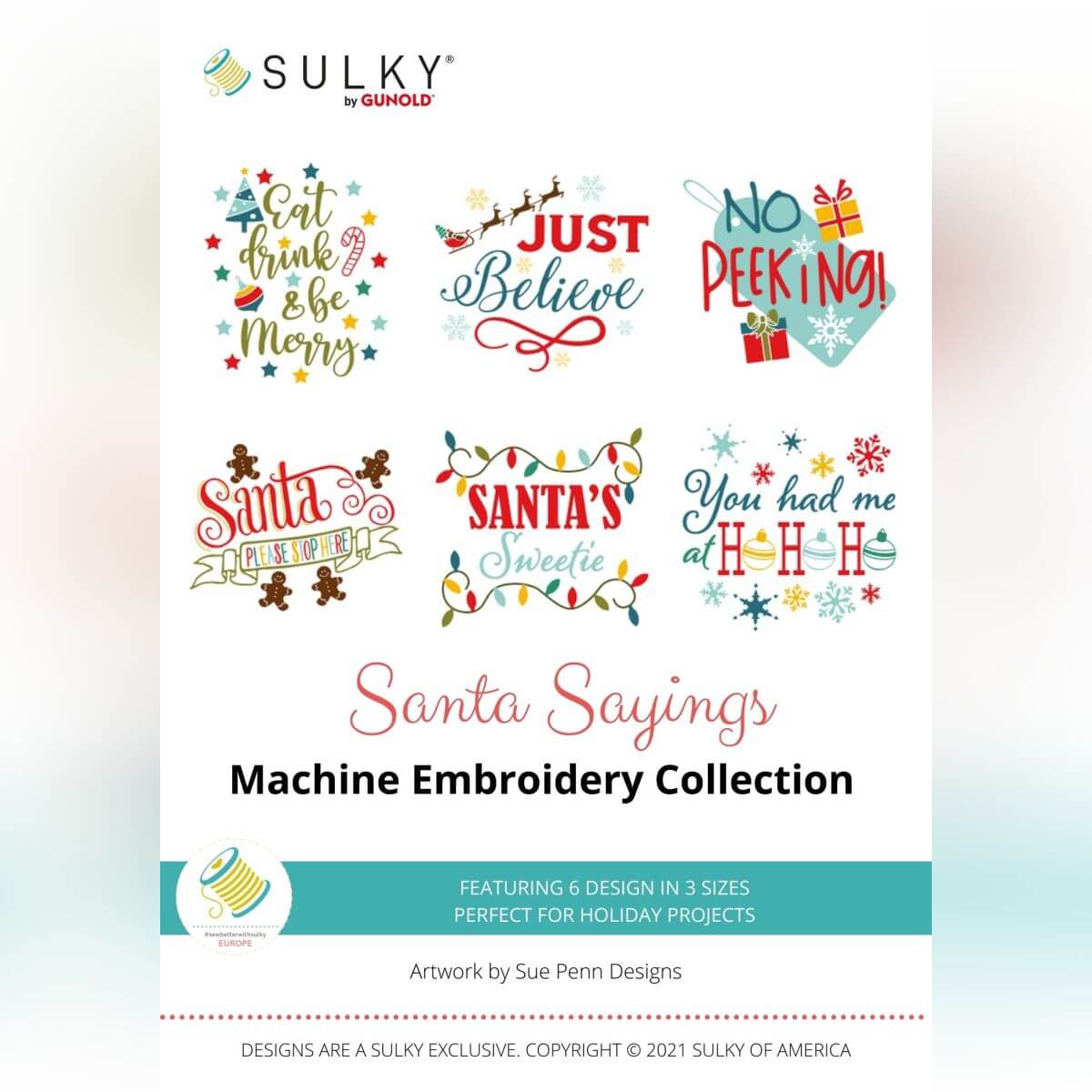 Stickdesign Santa Sayings Collection (Download)