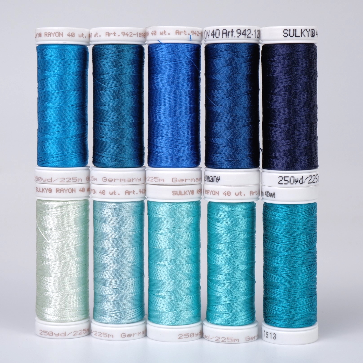 SULKY RAYON 40 - DEEP SEA (10x 225m Snap
Spulen)