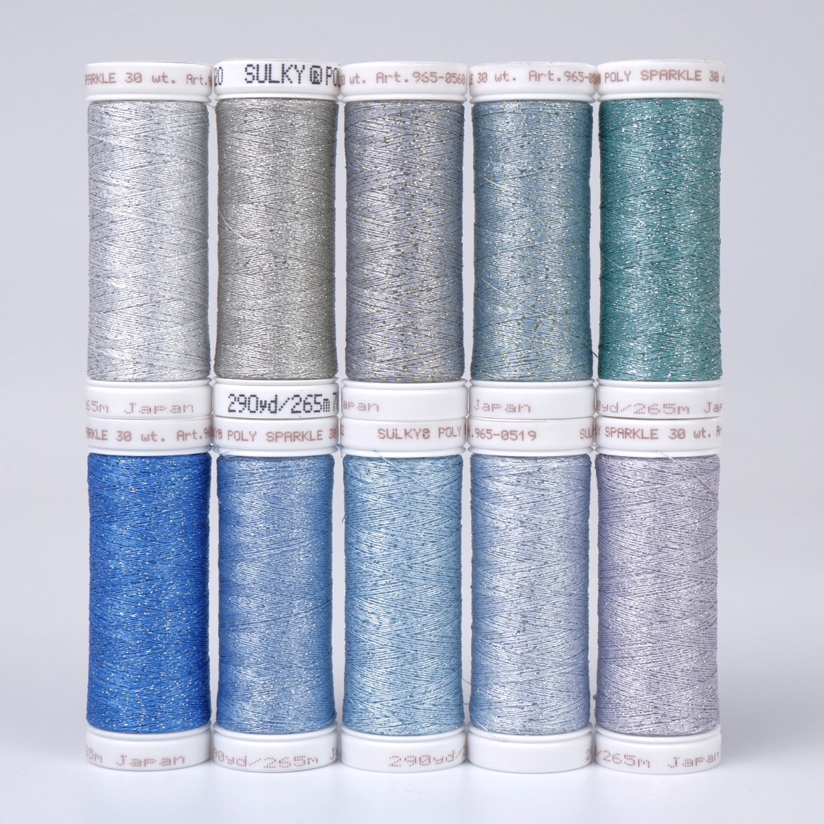 SULKY POLY SPARKLE 30 - Frozen Sea (10x
265m Snap Spools)