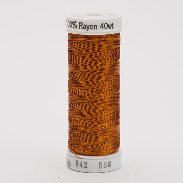 SULKY RAYON 40 coloured, 225m/250yds Snap Spools -  Colour 0568 Cinnamon