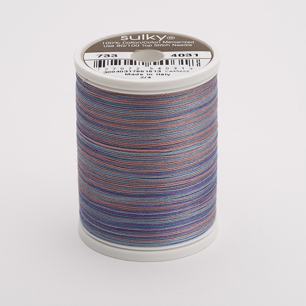 SULKY COTTON 30, 450m/500yds King Spools -  Colour 4031 Country Colonial  multicolour