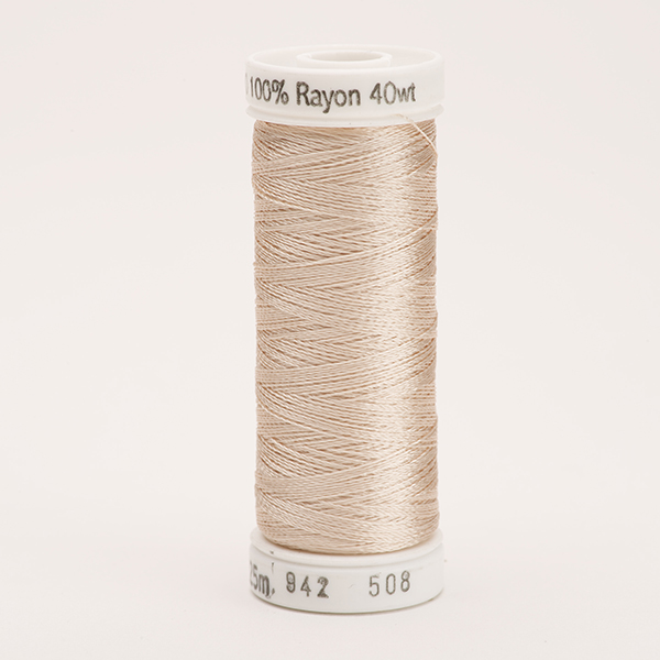 SULKY RAYON 40 coloured, 225m/250yds Snap Spools -  Colour 0508 Sand