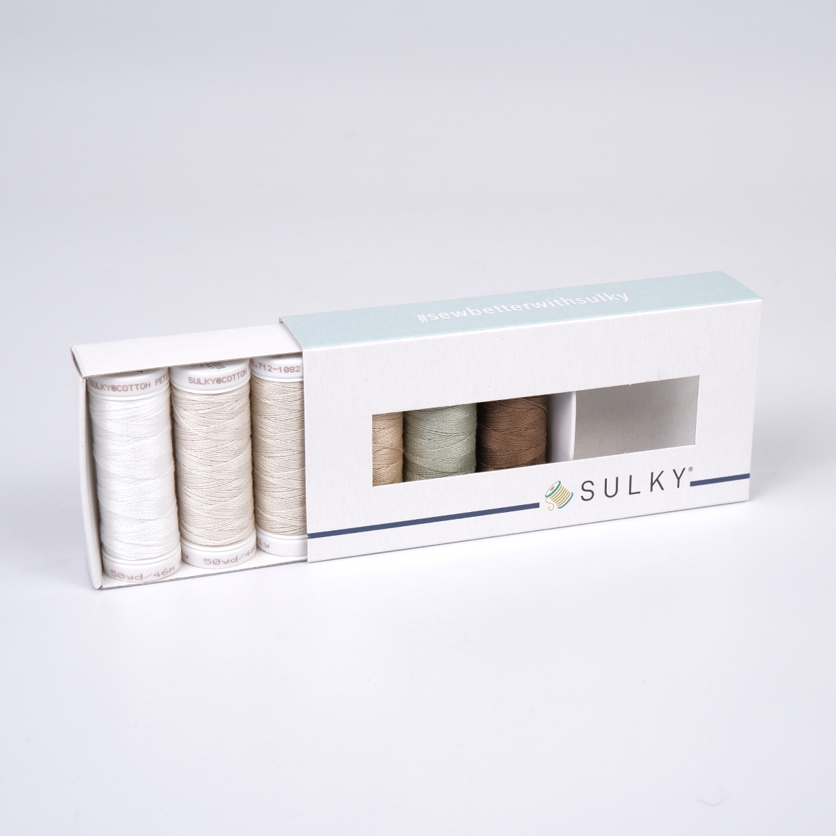 SULKY COTTON Petites 12 - NEUTRALS (6x
46m Snap Spools)