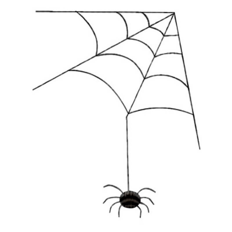 Stickdesign Halloween: Spider and Web (Download)