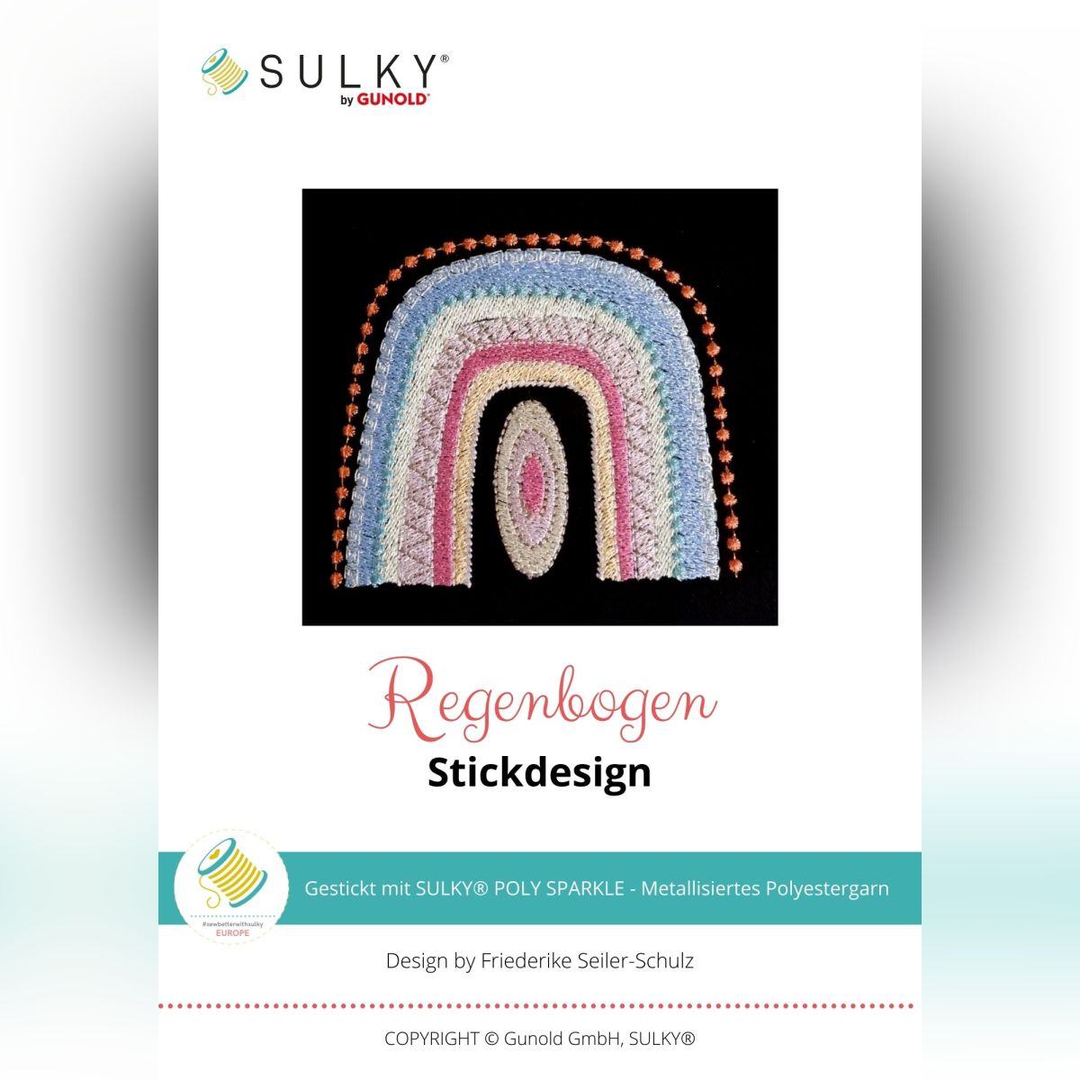 Stickdesign Regenbogen (Download)