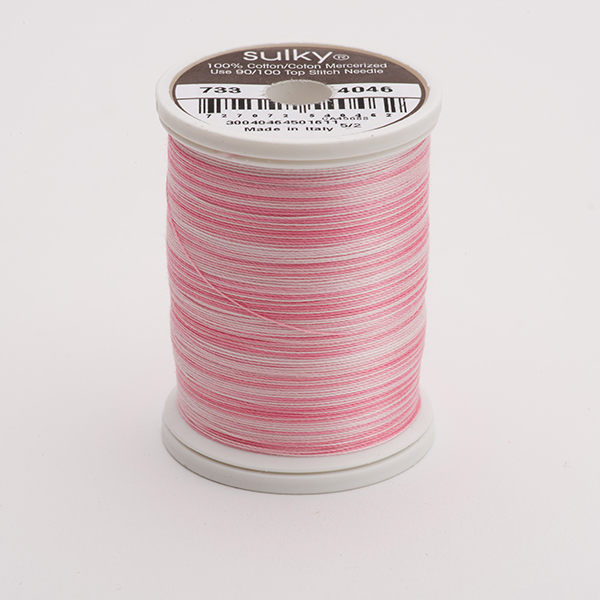 SULKY COTTON 30, 450m/500yds King Spools -  Colour 4046 Sweet Rose  multicolour
