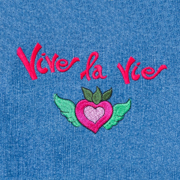Stickdesign SULKY® VIVE LA VIE, SCHRIFTZUG MIT HERZ (Download)