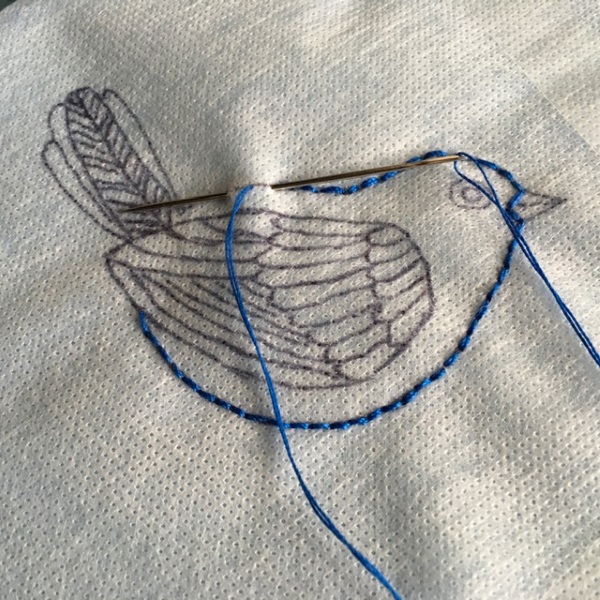 Handsticken mit Kindern