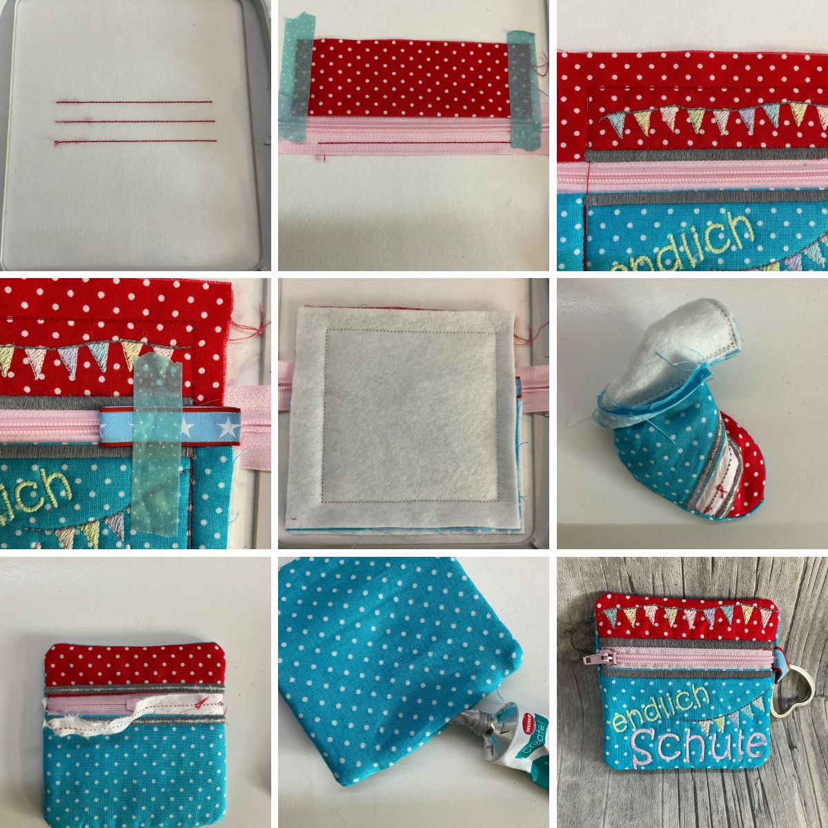 Stickdesign ITH RV-Tasche "endlich Schule" (Download)