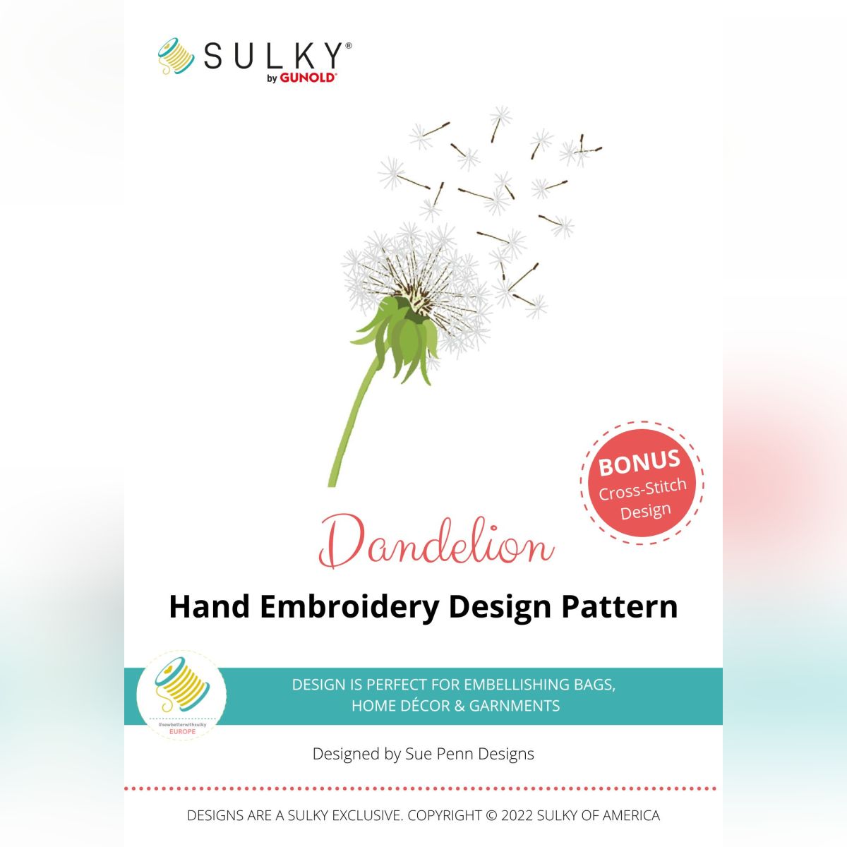 Handstickdesign Dandelion (Download)