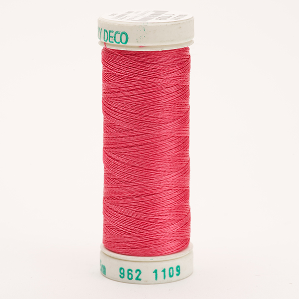 SULKY POLY DECO 40, 225m/250yd Snap Spools -  Colour 1109 Hot Pink