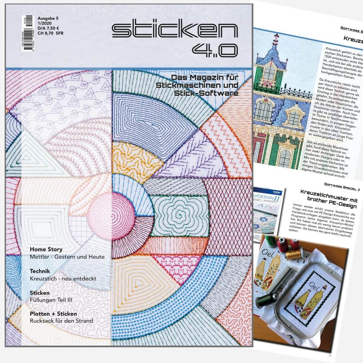 Sticken 4.0 - Das Magazin für Stickmaschinen und Software  - Ausgabe  Jan. 2020
