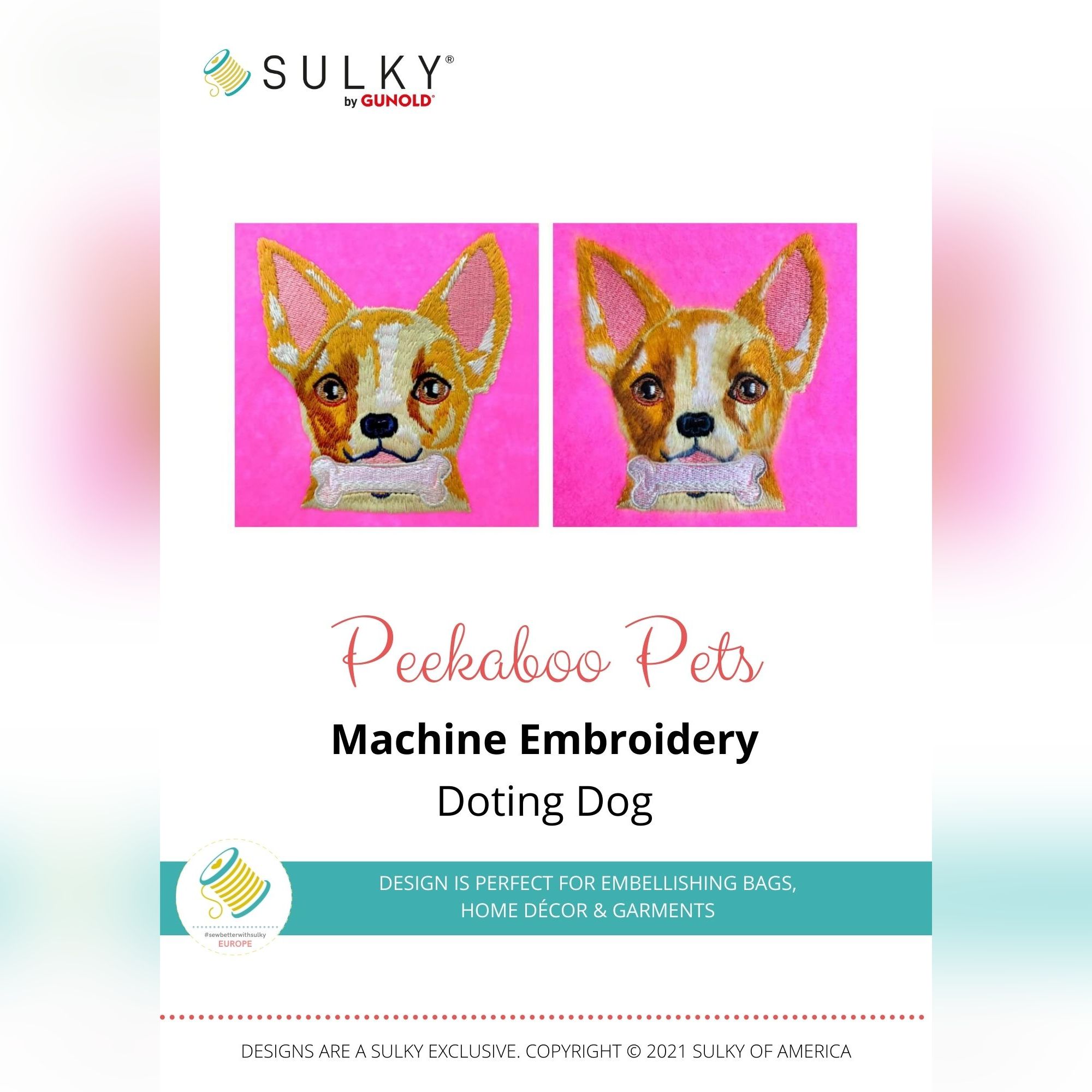 Stickdesign Peekaboo Pets: Doting Dog (Download)