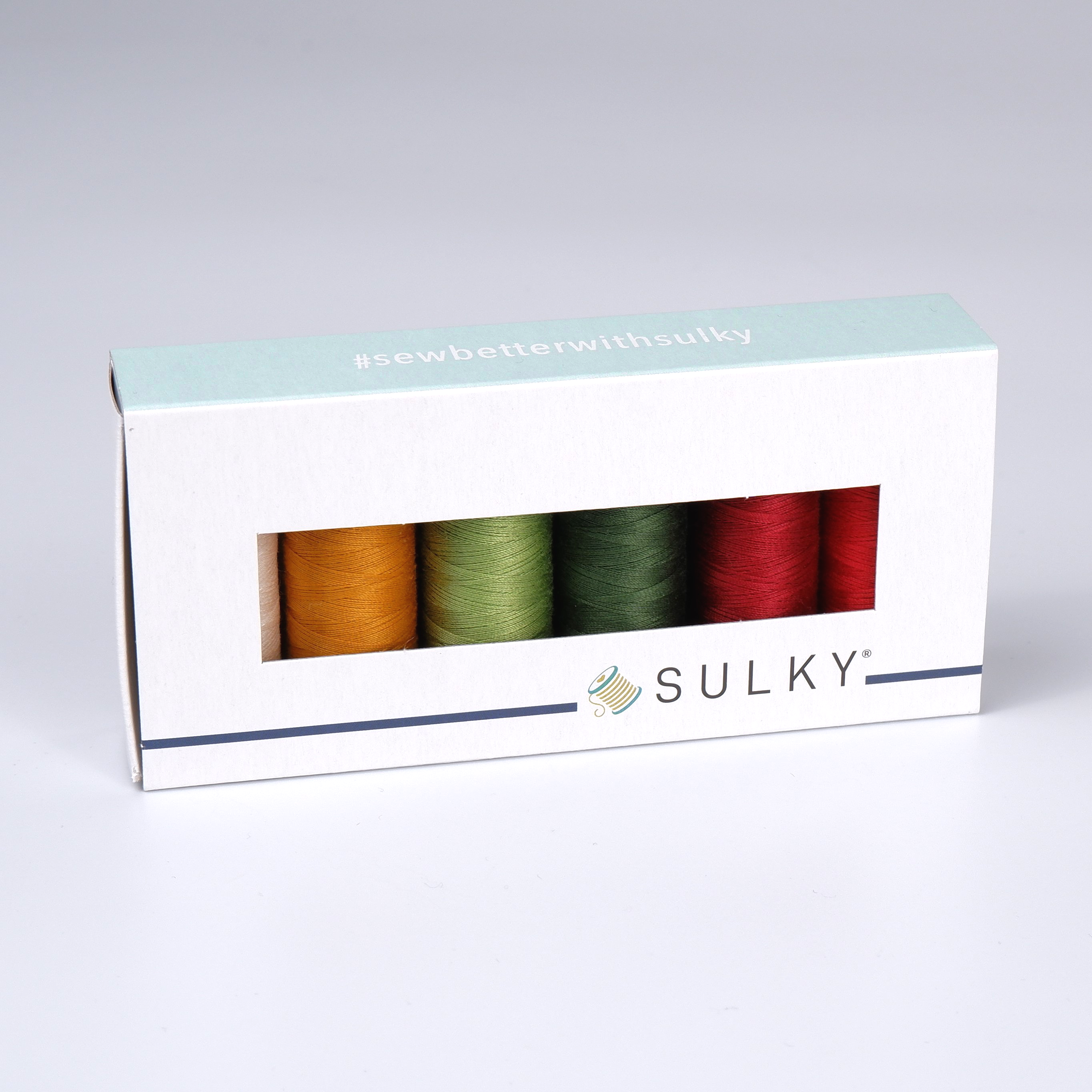SULKY COTTON 50 - HOLIDAY HOME (6x
147m Snap Spools) SULKY COTTON 50 - HOLIDAY HOME (6x
147m Snap Spools)