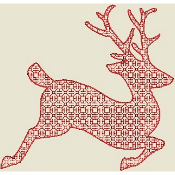 Stickdesign Hirsch
