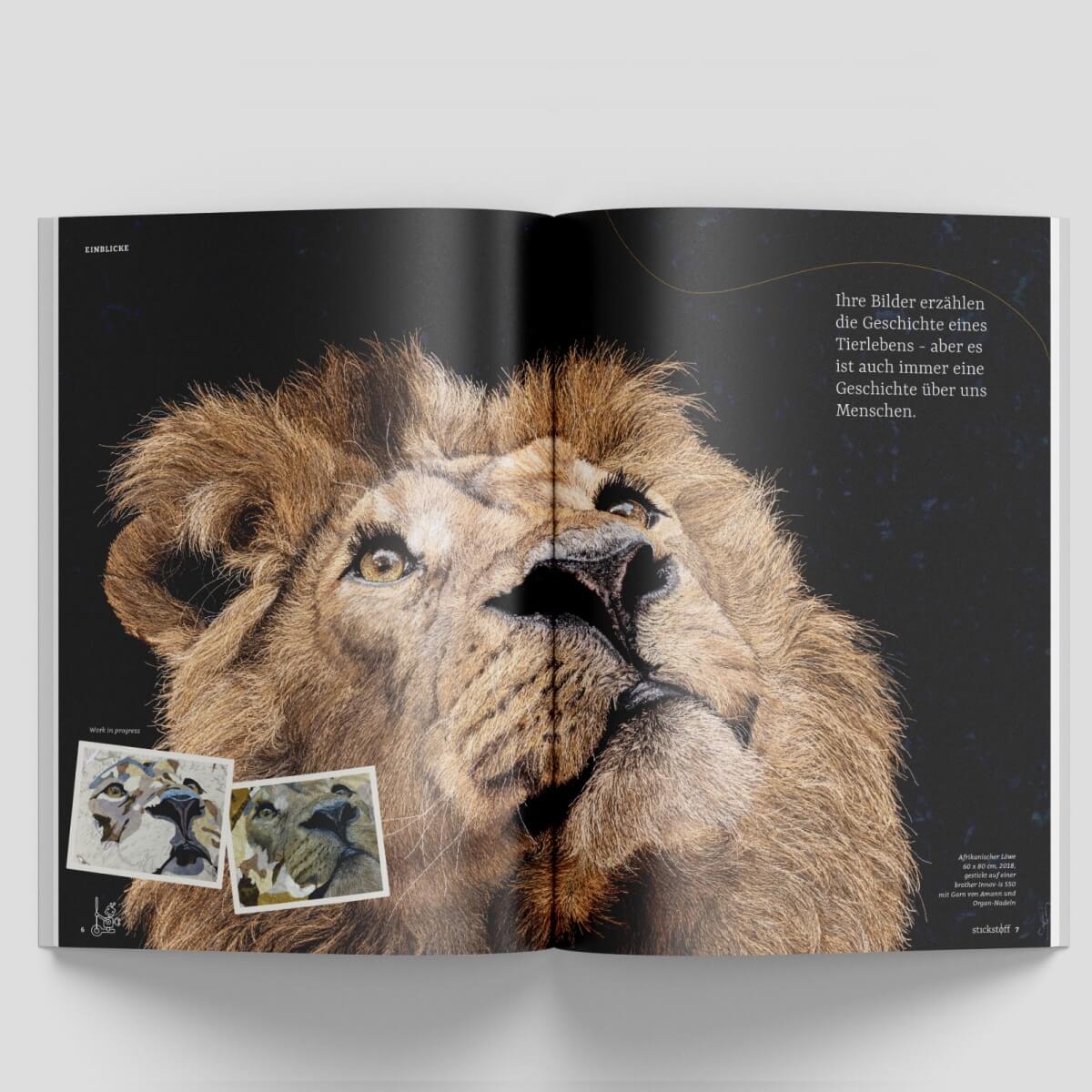 stickstoff-Magazin – Maschinensticken mit
Leidenschaft - Ausgabe 02 stickstoff-Magazin – Maschinensticken mit
Leidenschaft - Ausgabe 02