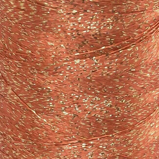 SULKY POLY SPARKLE (STAR) 30, 1000m Maxi Spulen - Farbe 0574 Salmon Peach with Gold Sparkle
