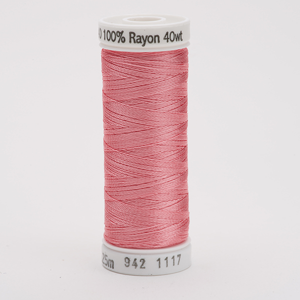 SULKY RAYON 40 coloured, 225m/250yds Snap Spools -  Colour 1117 Mauve