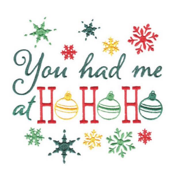 Stickdesign Santa Sayings: You Had Me (Download)