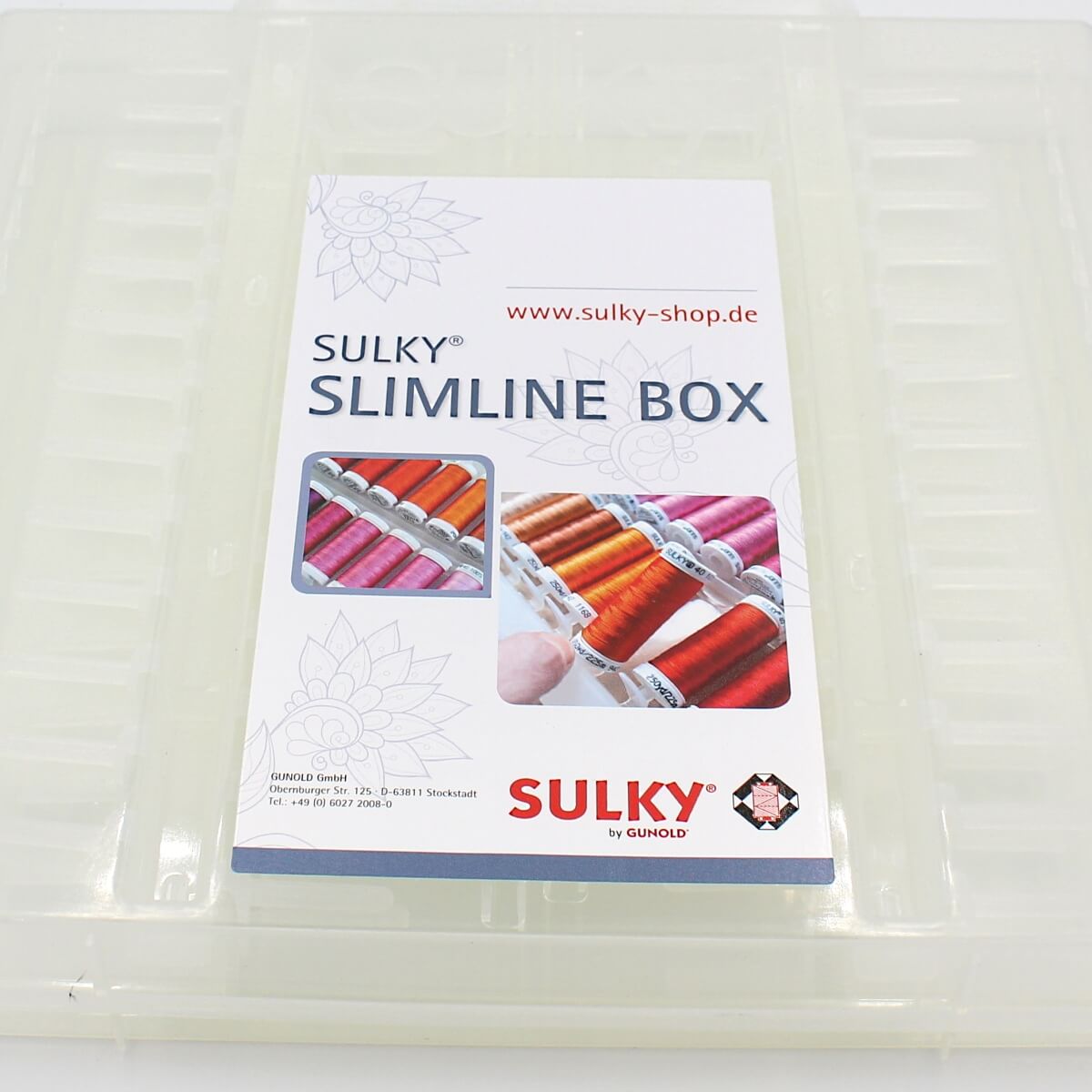 SULKY ORIGINAL SLIMLINE BOX empty, for 104 Snap Spools