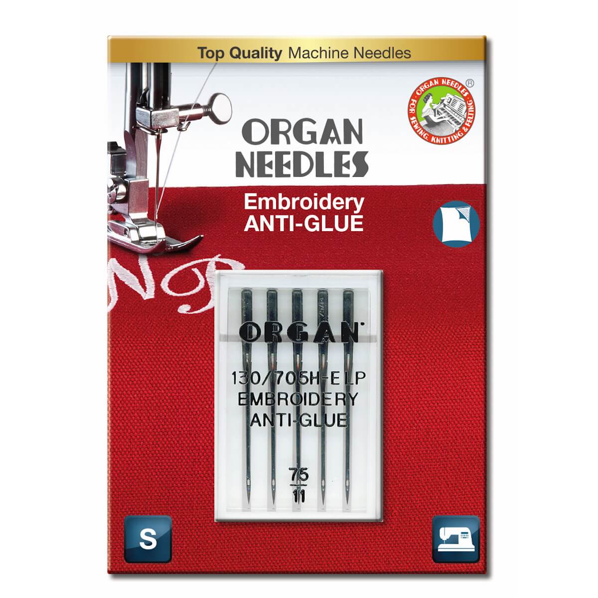 Organ Needles Anti-Glue Size 75