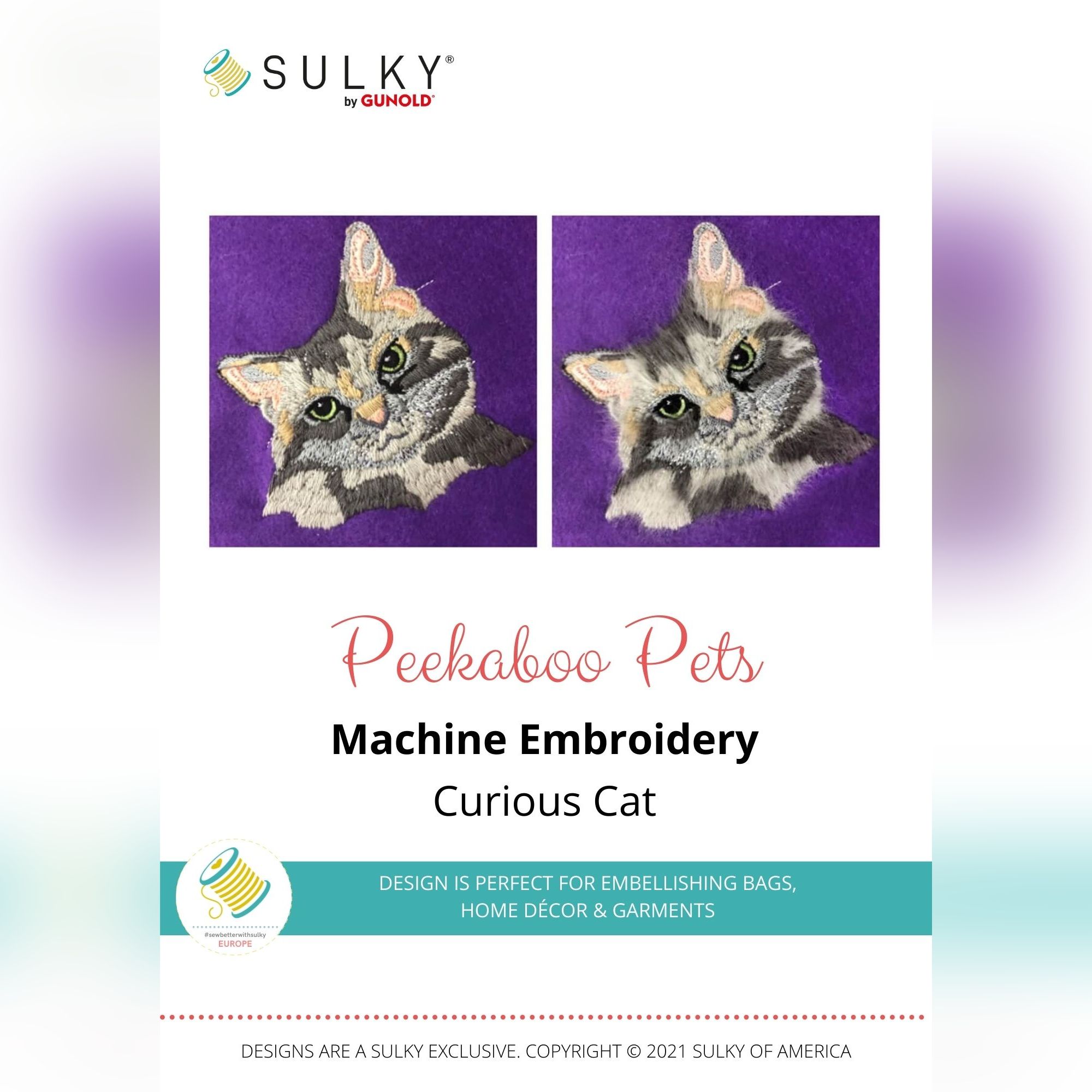 Stickdesign Peekaboo Pets: Curious Cat (Download)
