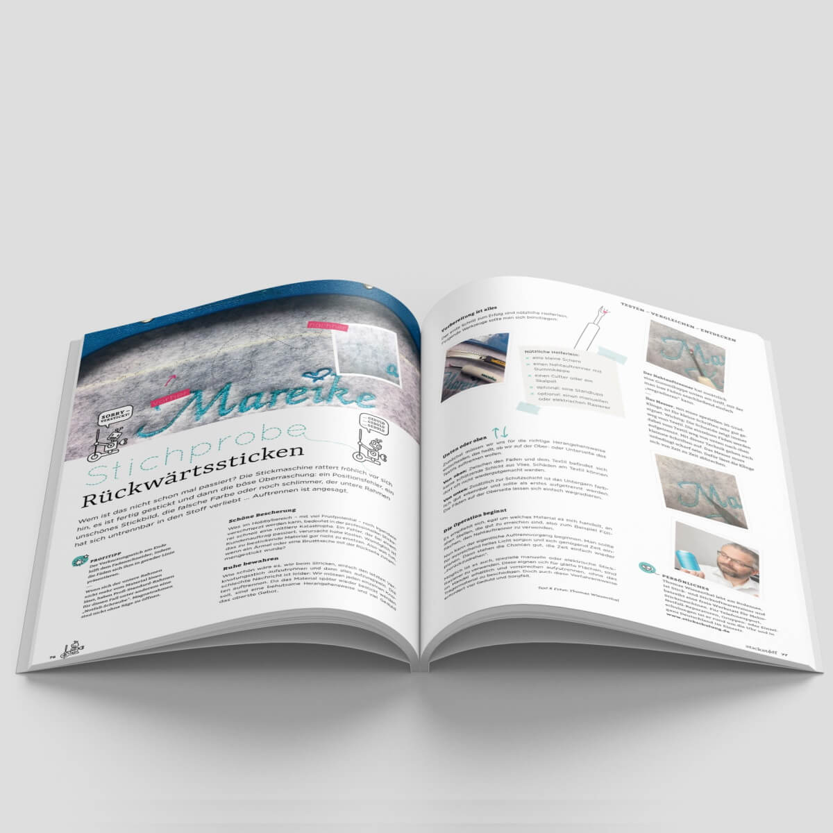 stickstoff-Magazin – Maschinensticken mit
Leidenschaft - Ausgabe 02 stickstoff-Magazin – Maschinensticken mit
Leidenschaft - Ausgabe 02