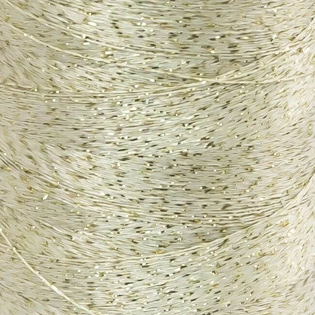 SULKY POLY SPARKLE (STAR) 30, 1000m Maxi Spulen - Farbe 0526 Vanilla with Gold Sparkle