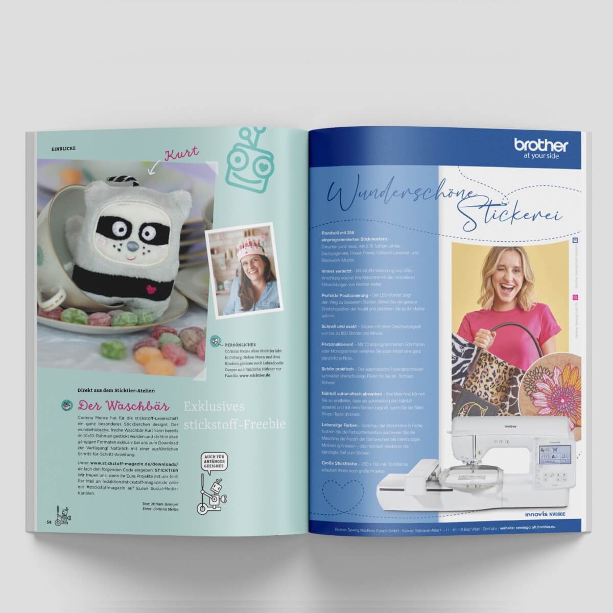 stickstoff-Magazin – Maschinensticken mit
Leidenschaft - Ausgabe 02 stickstoff-Magazin – Maschinensticken mit
Leidenschaft - Ausgabe 02