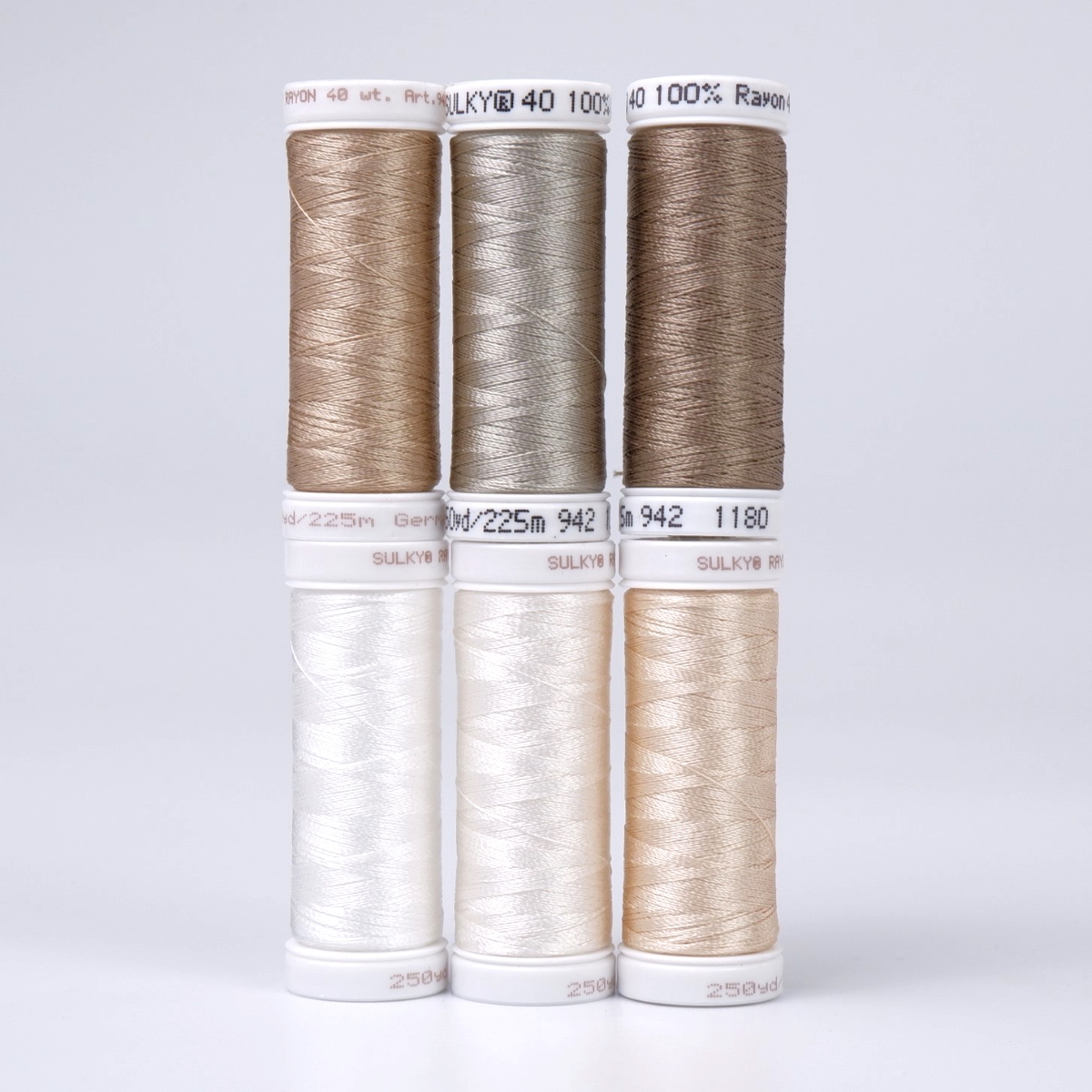 SULKY RAYON 40 - NEUTRALS (6x 225m Snap
Spulen)