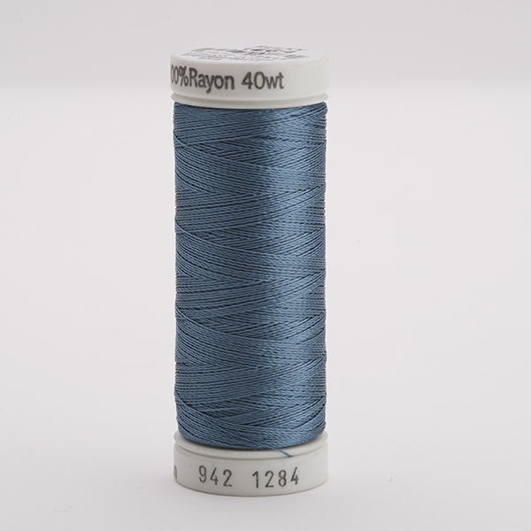 SULKY RAYON 40 coloured, 225m/250yds Snap Spools -  Colour 1284 Dk. Witner Sky