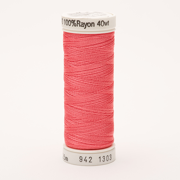 SULKY RAYON 40 coloured, 225m/250yds Snap Spools -  Colour 1303 Watermelon