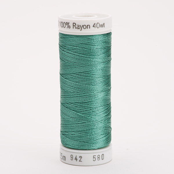 SULKY RAYON 40 coloured, 225m/250yds Snap Spools -  Colour 0580 Mint Julep