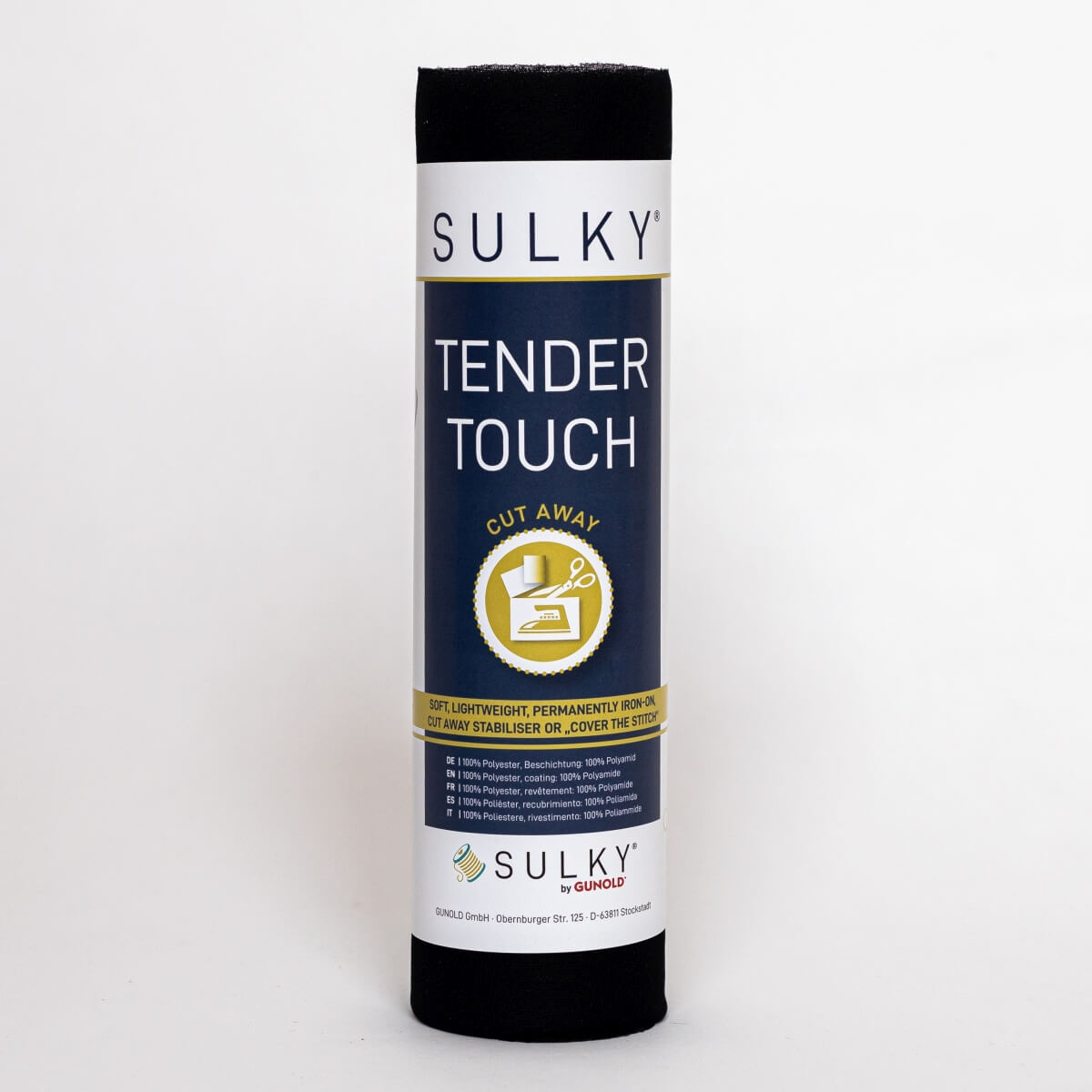 SULKY TENDER TOUCH black, 25cm x 5m