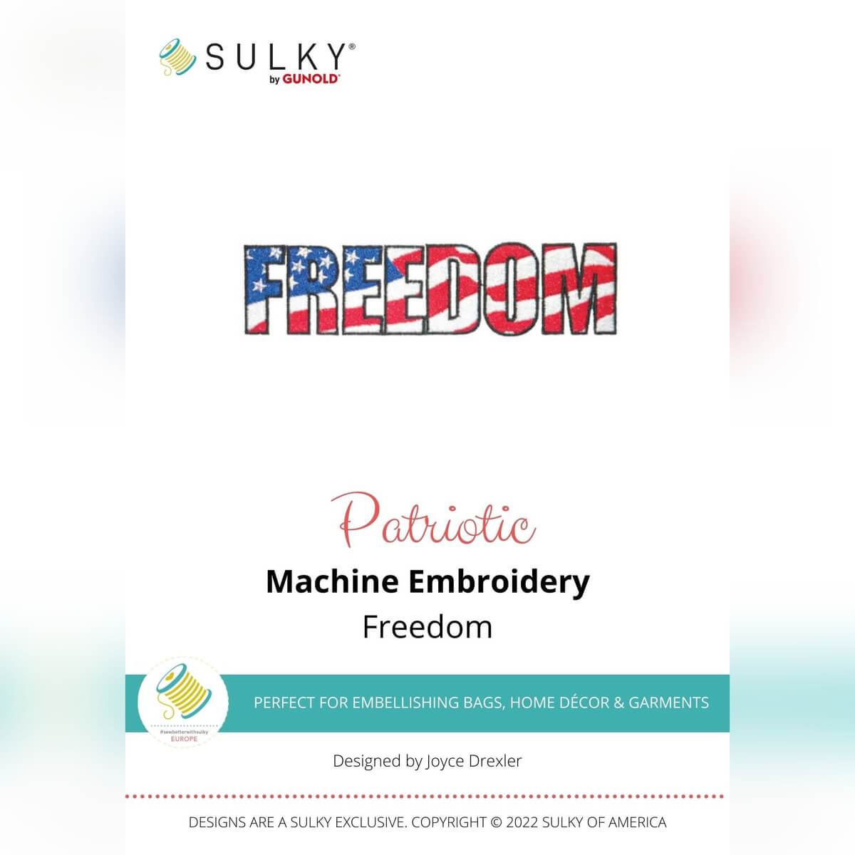 Stickdesign Patriotic: Freedom (Download)