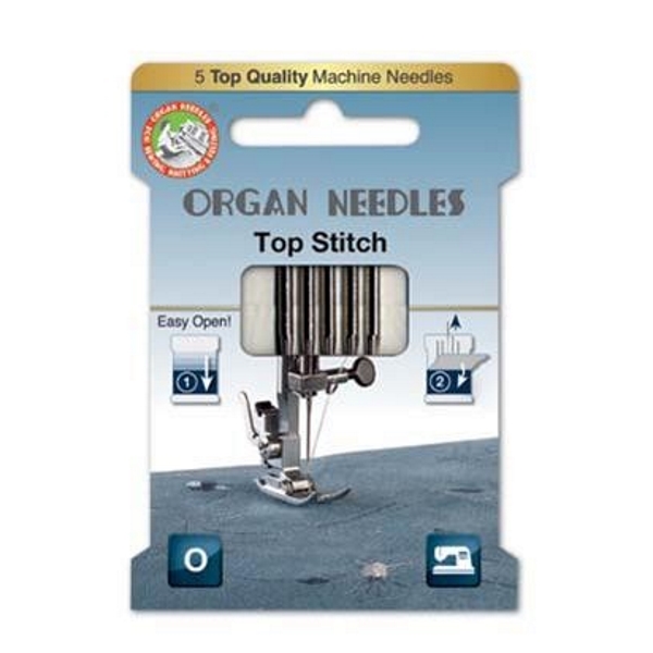 Organ Needles Top Stitch Size 80