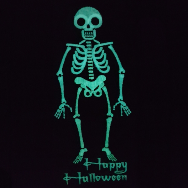 Stickdesign Halloween Skelett "Glowy"