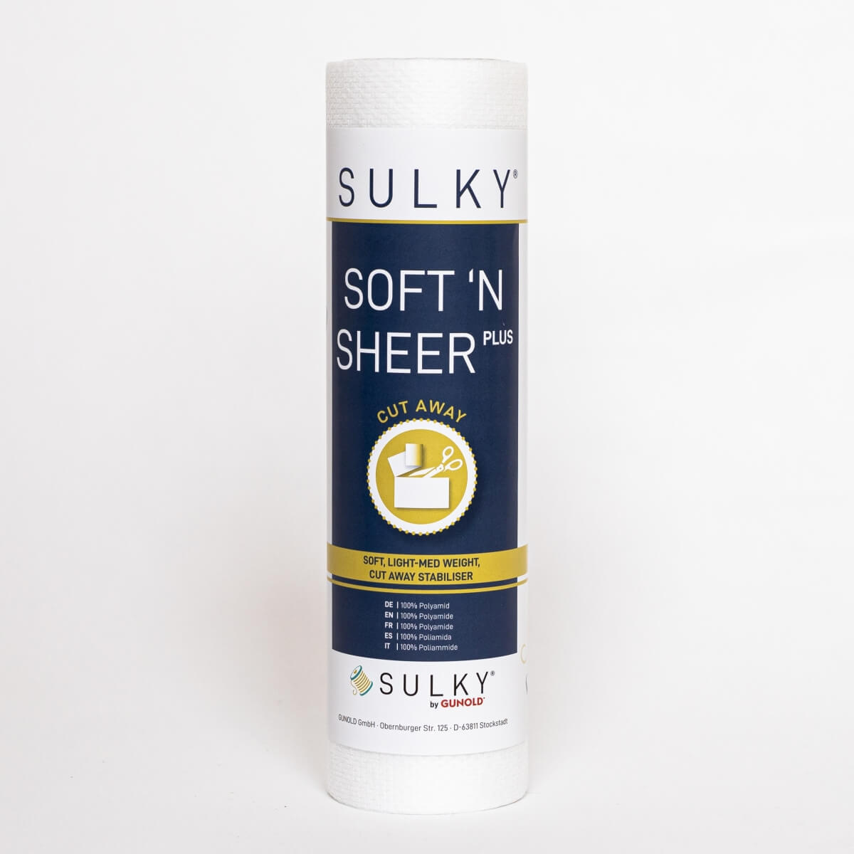 SULKY SOFT´N SHEER PLUS weiß, 25cm x 5m