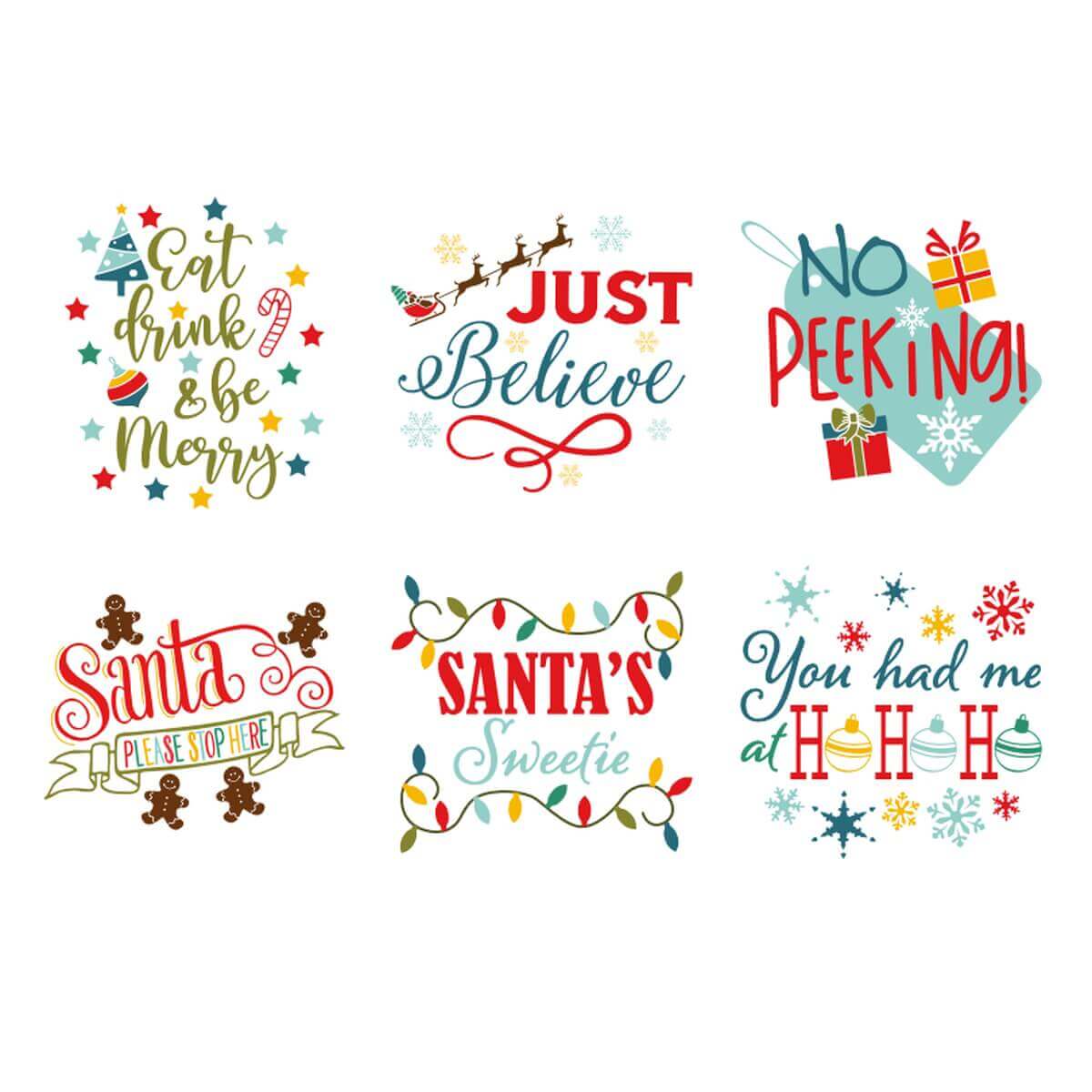 Stickdesign Santa Sayings Collection (Download)